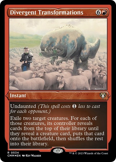 Divergent Transformations (Foil Etched)